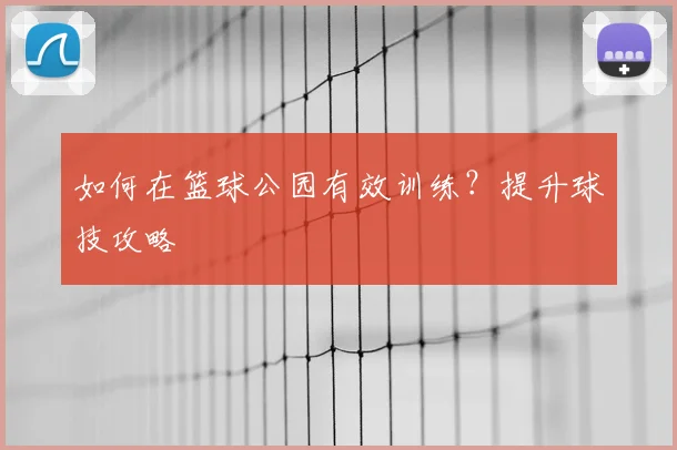 如何在篮球公园有效训练？提升球技攻略